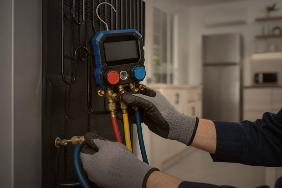 İstanbul Fatih Buzdolabı Servisi - Merkez Servis teknisyeni parça montajı